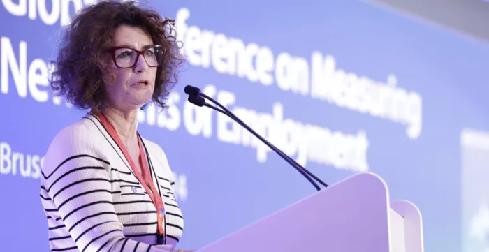 Assistant Director-General Manuela Tomei addresses the conference