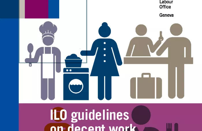 Cover page of the ILO guidelines on decent and socially responsible tourism