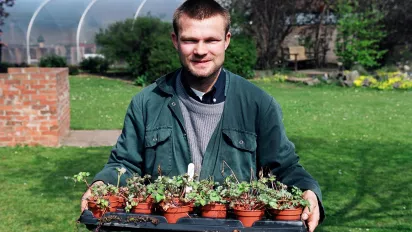 Man receives employment and training opportunities in grounds maintenance, landscaping services, and horticulture from third sector provider of employment services in the UK.