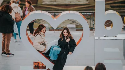 Heart shape at Mont des Arts, Brussels